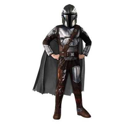 Kids' Star Wars Mandalorian Halloween Costume Jumpsuit with Mask - S