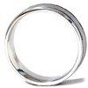 Pompeii3 Mens Hammered 14K White Gold Comfort Fit Ring Band New - 2 of 3
