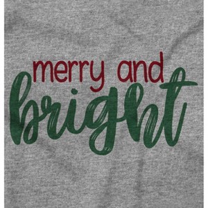 Holiday Christmas Merry and Bright Toddler Baby Girl T Shirt Brisco Brands - 1 of 4