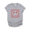 Simply Sage Market Women's Smiley Face Hearts Short Sleeve Graphic Tee - 2 of 4