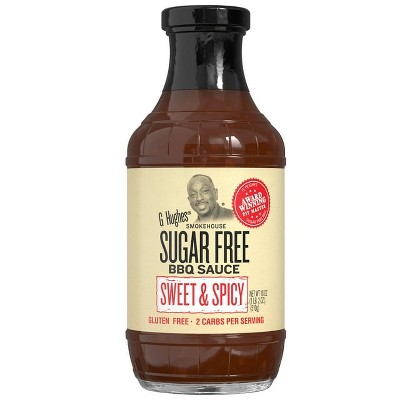 G Hughes Sugar Free Sweet & Spicy BBQ Sauce, 18 oz, Pack of 2
