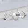 Drop Hook Earrings for Women Sterling Silver Cubic Zirconia Charm Ginger Lyne Collection - 3 of 4