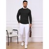 INSPIRE CHIC Men's Slim Fit Crew Neck Long Sleeve Soft Twist Textured Cable Knit Pullover Sweater - 2 of 4