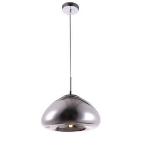 Elegant Lighting Reflection Collection Pendant D11in H7in Lt:1 Chrome finish - 1 of 4