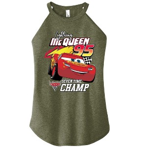 Women's - Disney - Lightning McQueen Seven-Time Champ Graphic High Neck Tank - 1 of 3