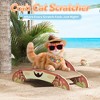Sandinrayli Crab-Shape Cat Scratcher, Corrugated Cardboard Cat Scratch Bed Lounge, Durable 2-Side Curved Cat Scratching Pad - 3 of 4