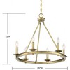 Savoy House Middleton 6 - Light Chandelier in  Warm Brass - 2 of 4