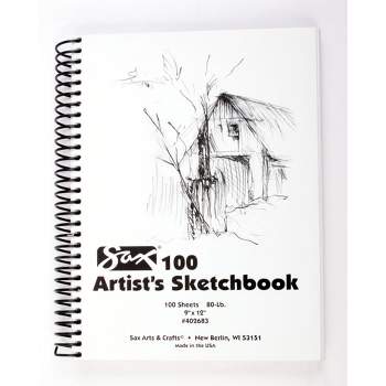 Sax Sketch 'n Write Spiral Binding Sketchbook, 20 Lbs, 8-1/2 X 11