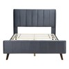 Full Size Upholstered Platform Bed with Headboard - 4 of 4