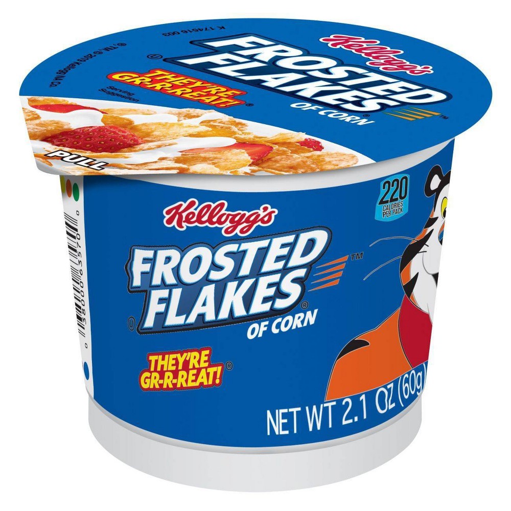 UPC 038000125720 product image for Frosted Flakes Breakfast Cereal - Single Serve Cup - 2.1oz - Kellogg's | upcitemdb.com