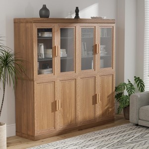 PexFix Wood Grain Storage Cabinet Bookshelf for Living Room Office Bedroom - 1 of 3