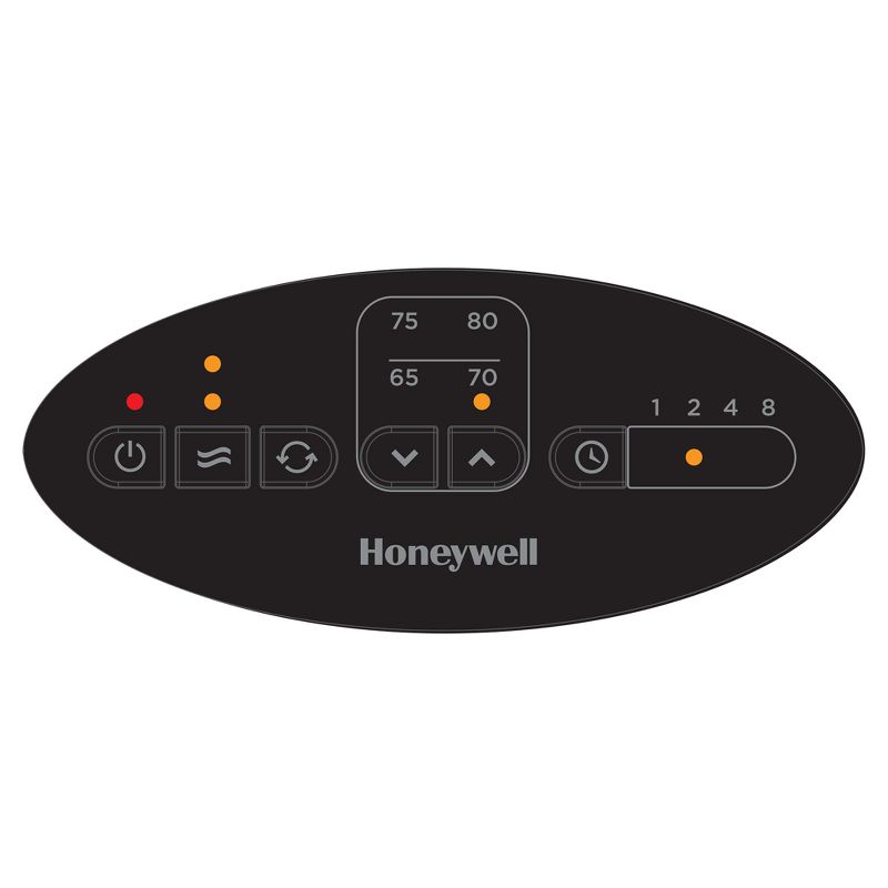 Honeywell Digital Ceramic Compact Tower Heater Black, 4 of 9