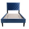 PAGED Bed Frame with Adjustable Headboard, Twin Size Bed Frame with 12 Slat Support System, No Box Spring Needed - 2 of 4