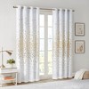 VYNXARIA 50*63" Grommet Top Metallic Animal Printed Total Blackout Curtain(Only 1 Pc Panel) - 2 of 4