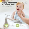 6-Pack Cami Baby Washcloths for Newborn, Organic Cotton Face Wash Cloths for Babies, Soft & Absorbent Baby Bath Towels - 4 of 4
