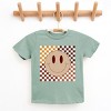 The Juniper Shop Fall Checkered Smiley Kids Short Sleeve Tee - 2 of 4