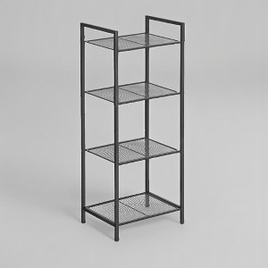 SONGMICS Storage Rack Bathroom Shelf Extendable Plant Steel Stand with Adjustable Shelf - 1 of 4