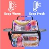 OPUX Insulated Dual Compartment Lunch Bag, Leakproof Soft Cooler Box Women Men Adult, Reusable Tote Pail Kids Boys Girls School - 2 of 4
