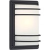 John Timberland Industrial Modern Wall Light Sconce Black Hardwired 7 1/2" Fixture Frosted Glass Shade for Bedroom Bathroom Vanity - 3 of 4