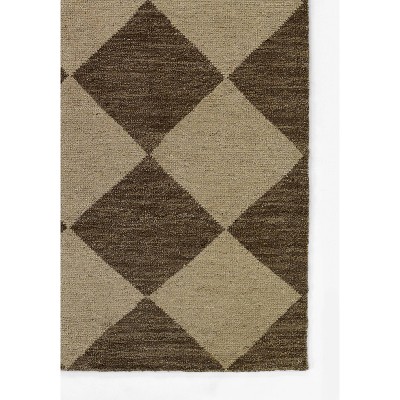 Palau Geometric Hand-Knotted Wool Area Rug - Brown, 8' x 10'