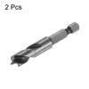 Unique Bargains Bearing Steel Hex Shank Brad Point Drill Bits for Woodworking Plywood Plastic 2 Pcs 1.38" - 3 of 3