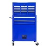 Belatt Tool Box, Tool Storage Cabinet with Drawers and Wheels for Garage and Workshop, Blue Steel Storage Cabinet - 2 of 4