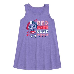 Girls' - LOL Surprise! - 4th of July Graphic Sleeveless Aline Dress - 1 of 3