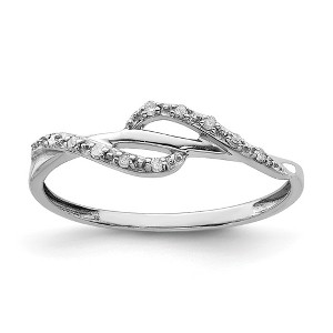 Black Bow Jewelry Diamond Swirl Ring in Sterling Silver - 1 of 4