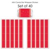 Big Dot of Happiness Red Confetti Stars - Mini Candy Bar Wrapper Stickers - Simple Party Small Favors - 40 Count - 3 of 4