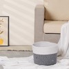 REGALWOVEN Handcrafted Odorless Cotton Rope Breathable Portable Storage Basket 2 Pcs - 4 of 4