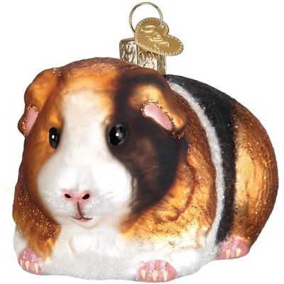 Old World Christmas Blown Glass Ornament for Christmas Tree, Guinea Pig