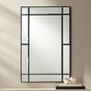 Noble Park Barrett Rectangular Vanity Wall Mirror Modern Beveled Matte Black Wood Frame 26" Wide for Bathroom Bedroom Living Room Home Entryway House - 2 of 4