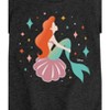 Girls' - Disney Princess - Ariel Sparkles Fitted Short Sleeve Graphic T-Shirt - 2 of 4