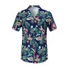 Clearlove Men's Hawaiian Shirt Short Sleeves Printed Button Down Summer Beach Dress Shirts - 2 of 4
