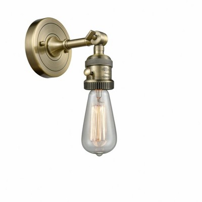 Bare Bulb - 1 Light Wall Sconce In Traditional Style-6.38 Inches Tall and 4.5 Inches Wide