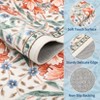 Floral Area Rug for Living Room Bedroom Soft Washable Vintage Rug Non Slip Low Pile Floor Carpet - 4 of 4