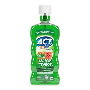 ACT Kids Wild Watermelon Anticavity Fluoride Mouthwash 16.9 floz - 1 of 4