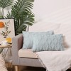 Unique Bargains Short Plush Solid Color Soft Living Room Throw Pillowcases 2 Pcs - 2 of 4