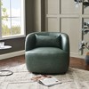 KINWELL 34" Wide Swivel Faux Leather Armchair Upholstered PU Leather Accent Chairs - 2 of 4
