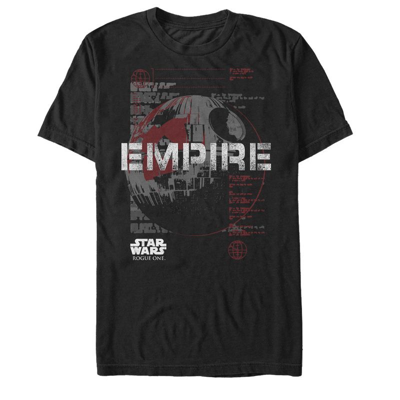 Men's Star Wars Rogue One Empire Death Star View T-Shirt, 1 of 5