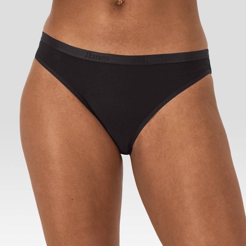 Hanes Originals Women's 3pk SuperSoft Low-Rise Bikini Underwear, 3 of 6