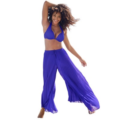VENUS Womens Pleated Cover-Up Pants