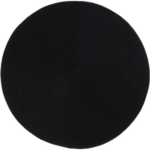 Braided Brd402 Hand Woven Rug - Black - 6' Round - Safavieh : Target