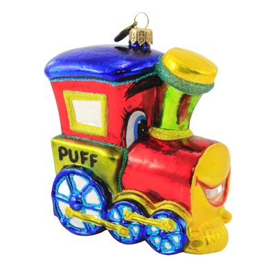 Blu Bom 5.5" Puff Engine Train Ornament Thomas Christmas Toddler Baby  -  Tree Ornaments