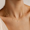 Turandoss Gold Choker Necklace for Women - Dainty Flower Cubic Zirconia Charm Necklace Non Tarnish, Wedding Prom Bridesmaids Jewelry Gifts, 15+2.5In - 4 of 4