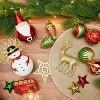 Aoibox 100pcs Christmas Ball Ornaments Set Shatterproof Hanging Baubles Red Green Gold for Tree Indoor Outdoor Holiday Wedding Decor - 4 of 4