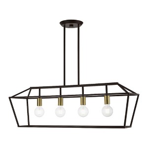 Livex Lighting Devone 4 - Light Chandelier in  Bronze/Antique Brass - 1 of 4