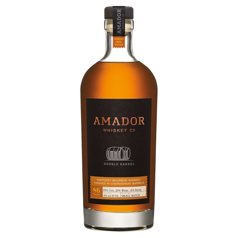 Amador Double Barrel Bourbon Whiskey - 750ml Bottle, 1 of 5
