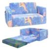 Inhand Kids Sofa, 2-in-1 Soft Toddler Couch Fold Out, Toddler Chair Comfy with Cute Designs, Convertible Sofa to Lounger for Girls and Boys - 2 of 4