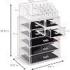 Sorbus Clear Cosmetic Makeup Organizer Case & Display - Spacious Design - Great for Dresser, Bathroom, Vanity & Countertop - 4 of 4